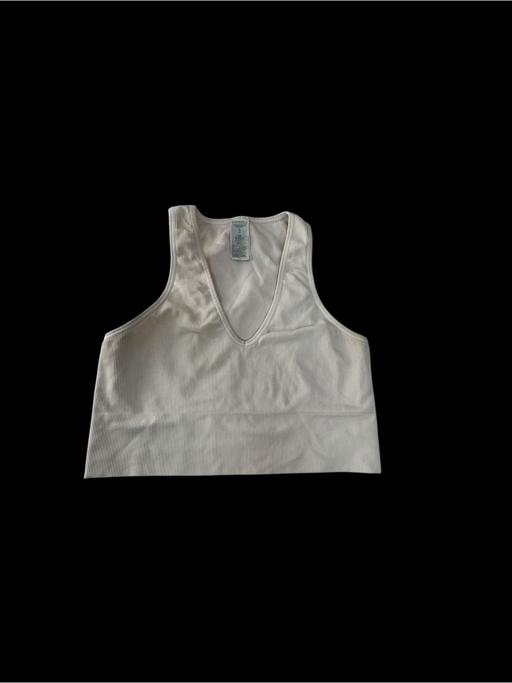 Athleta Lt pink Ribbed V-Neck Sports Bra Tank